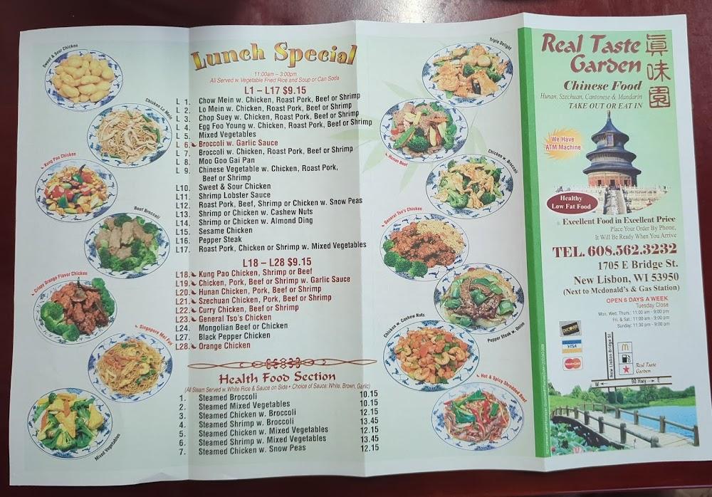 Real Taste Garden Chow Mein W. Chicken, Roast Pork, Beef Or Shrimp